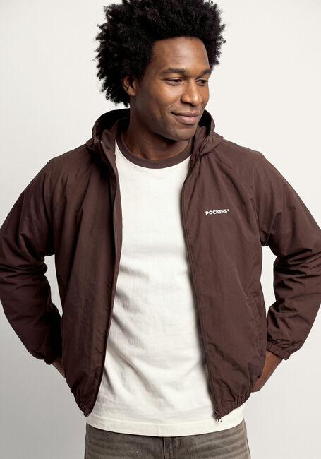 Braune POCKIES Jack VINEYARD RIPSTOP WINDBREAKER - CHOCOLATE - large