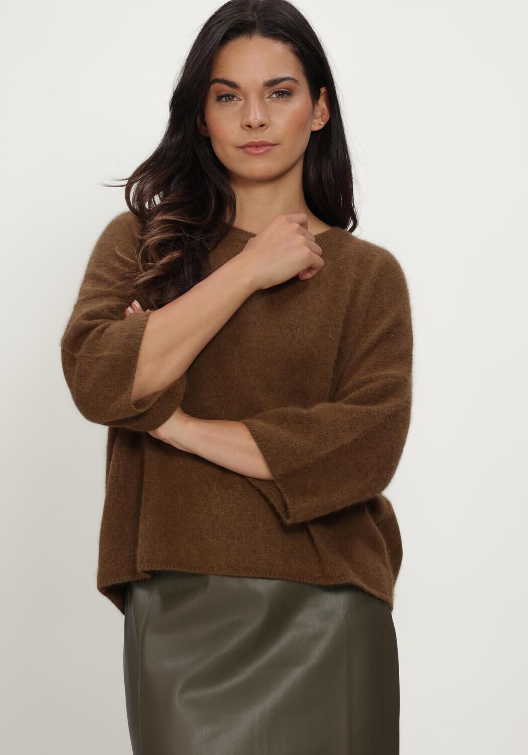 Braune KNIT-TED Tops & T-shirts HANS TOP - large