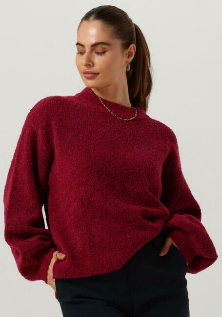 Rote NOTRE-V Pullover NV-CLARICE BOUCLE KNIT BLOUSE - large
