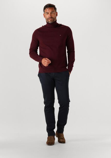 Bordeaux TOMMY HILFIGER Rollkragenpullover PIMA ORG CTN CASHMERE ROLL NECK - large