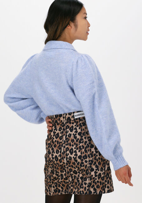 Hellblau SELECTED FEMME Pullover SLFSIA-LOUISA LS KNIT POLO B - large