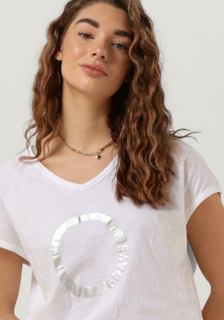 Weiße 10DAYS T-shirt SHORTSLEEVE TEE CIRCLE - large