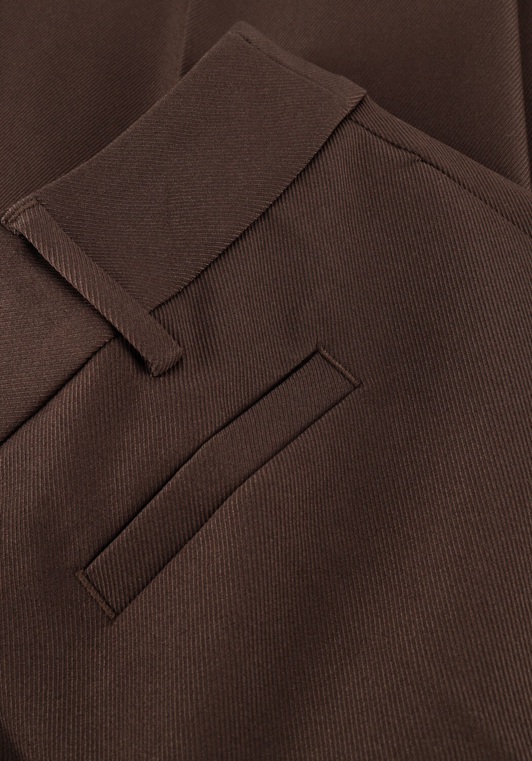 Braune HAUTE L'AMITI&Eacute; Hose PREMIERE PLAIN TALL PANT - large