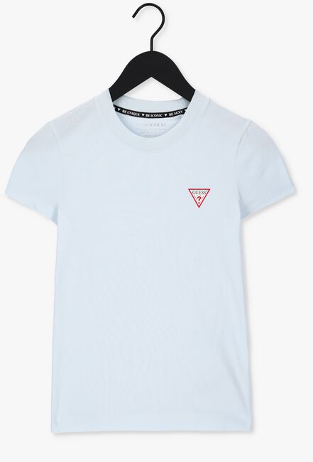 Hellblau GUESS T-shirt MINI TRIANGLE CN - large