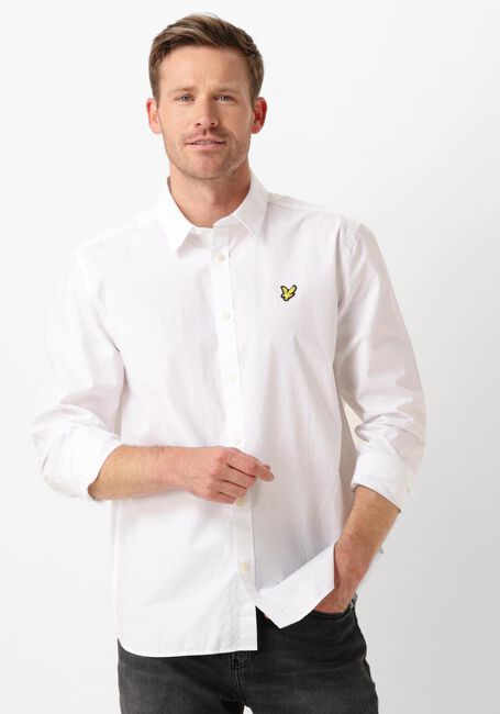 Weiße LYLE & SCOTT Casual-Oberhemd LONG SLEEVE POPLIN - large