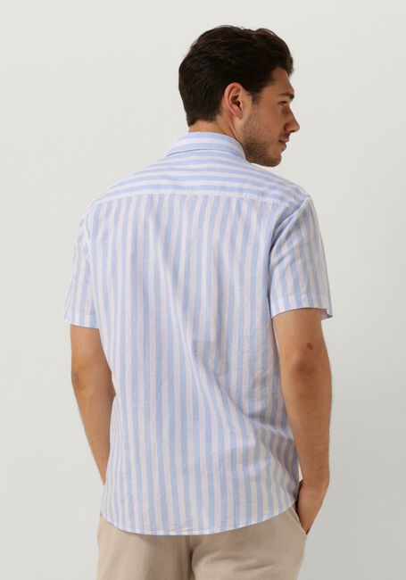 Blaue SELECTED HOMME Casual-Oberhemd SLHREGNEW-LINEN SHIRT SS CLASSIC - large