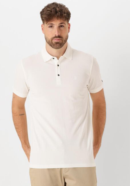 Weiße CAST IRON Polo-Shirt SHORT SLEEVE POLO FINE PIQUE ESSENTIAL - large
