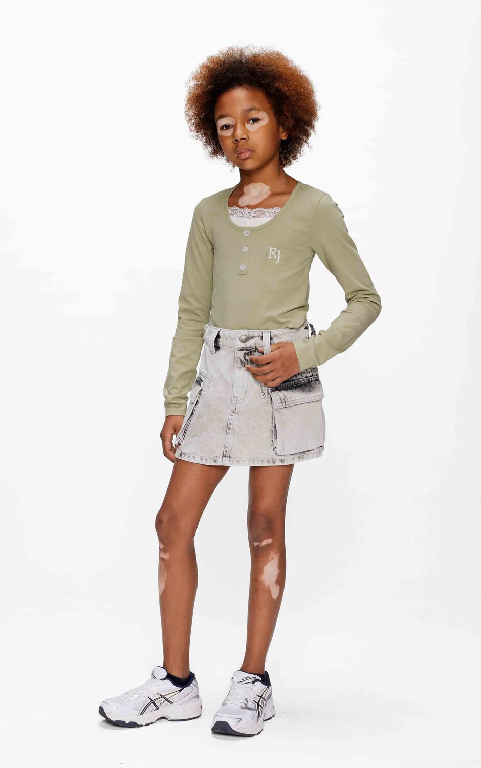 Graue RETOUR Minirock OLGA - large