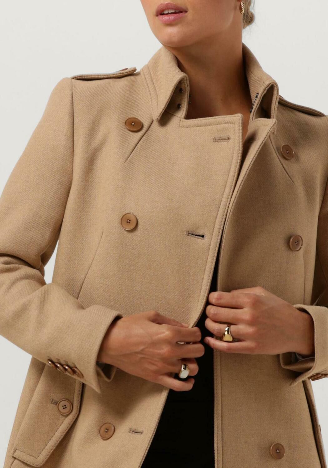 Drykorn mantel damen camel