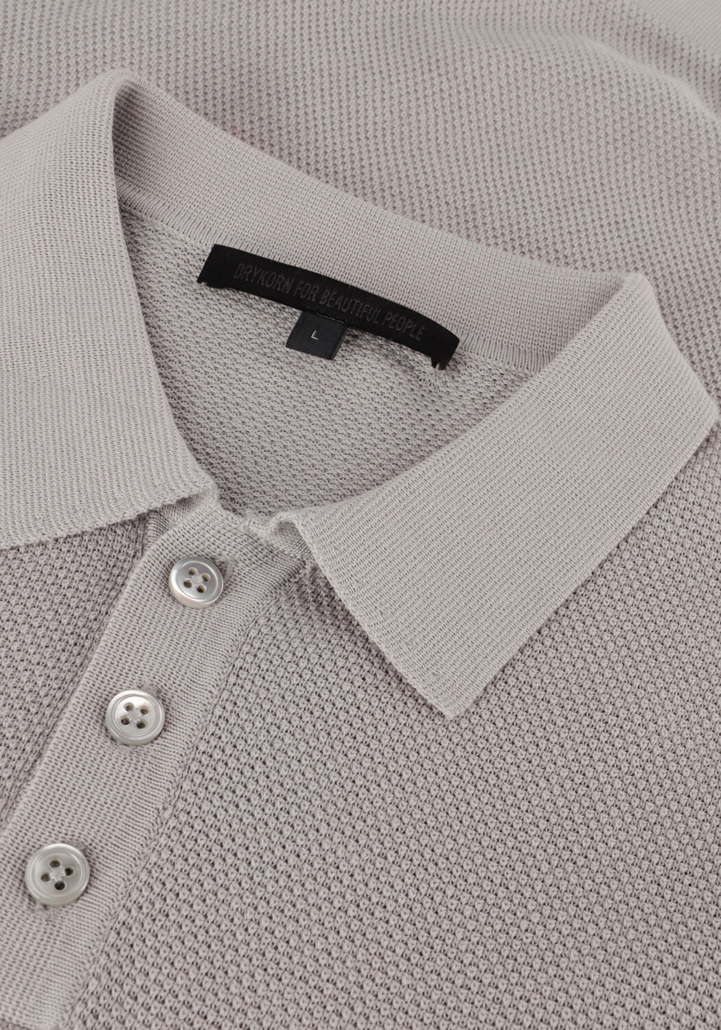 Graue DRYKORN T-shirt TRITON - large