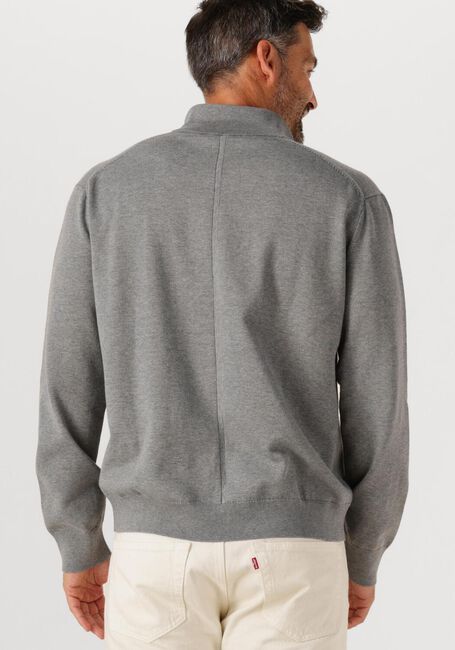 Graue CALVIN KLEIN Pullover LS SUPIMA QZ SWEATER 12GG - large