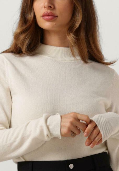 Ecru VANILIA Rollkragenpullover SHEER CASHMERE ROLLNECK - large