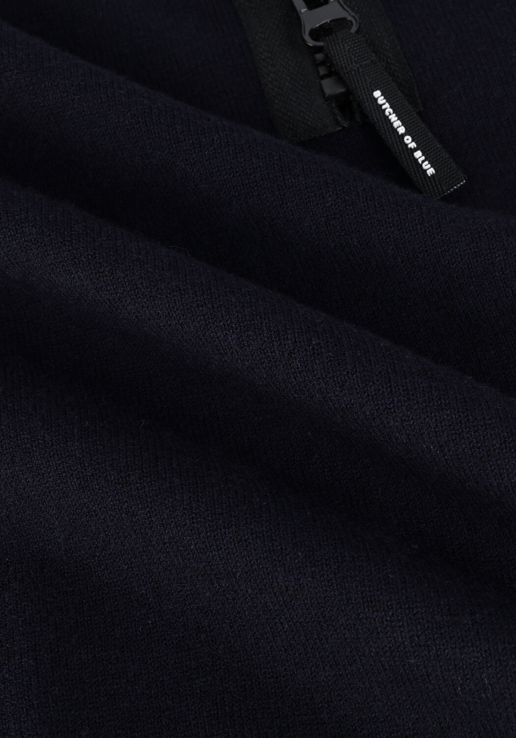 Blaue BUTCHER OF BLUE Pullover CLIFDEN HALFZIP - large