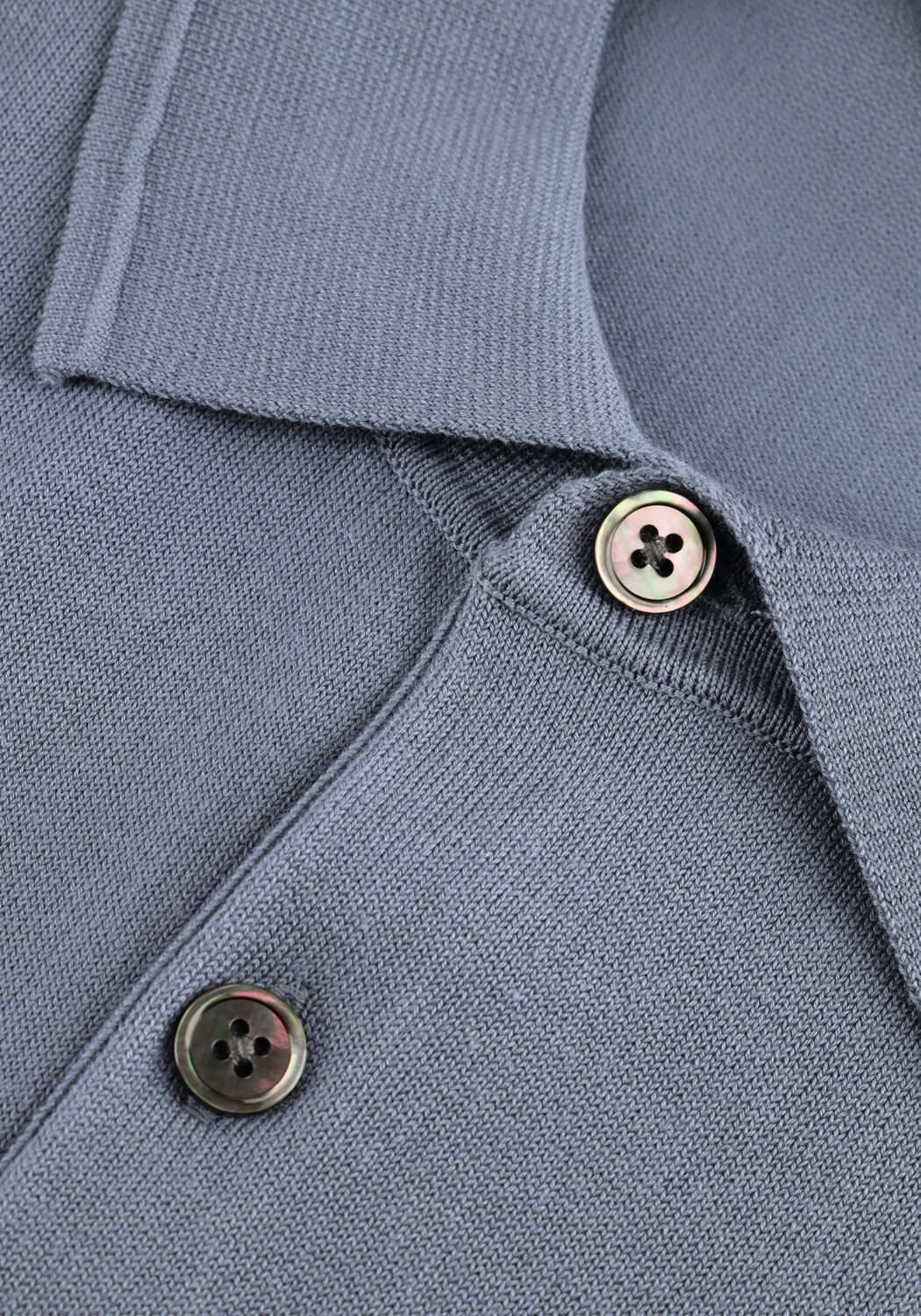 Blaue PROFUOMO Polo-Shirt POLO SS LUXURY BASIC - large