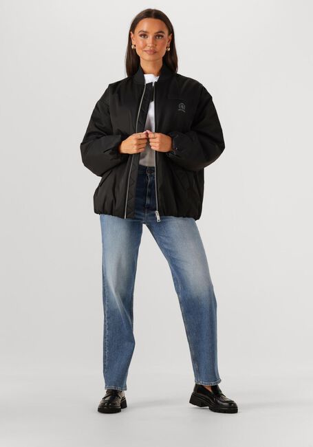Schwarze TOMMY JEANS Jack TJW LONGLINE BOMBER JACKET - large