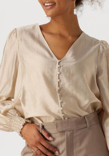 Beige MSCH COPENHAGEN Blusen MSCHIBINA ROMINA SHIRT - large