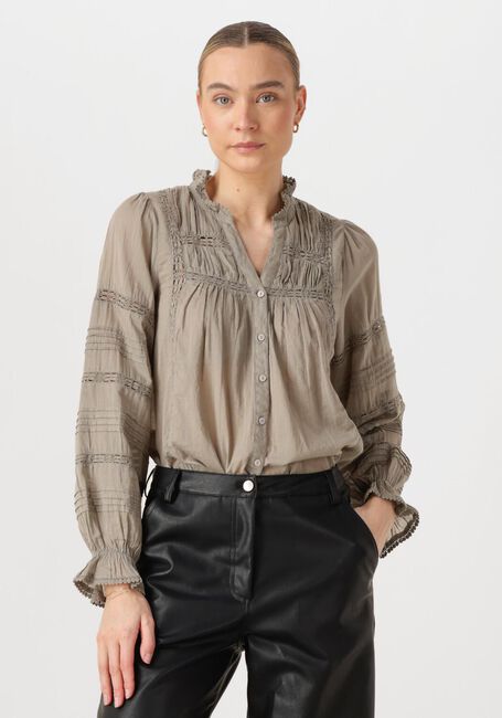 Taupe NEO NOIR Blusen LYLA S VOILE BLOUSE - large
