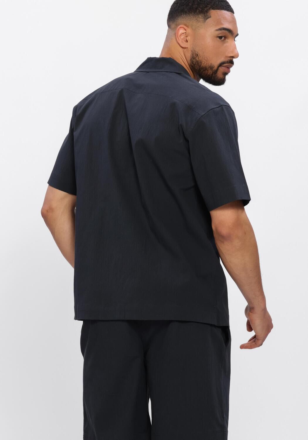 Dunkelblau JC RAGS Casual-Oberhemd CASUAL SHIRT AARON WRINKLE - large