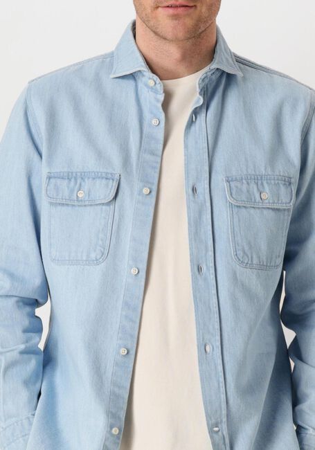 Blaue PROFUOMO Overshirts OVERSHIRT DENIM LIGHT - large