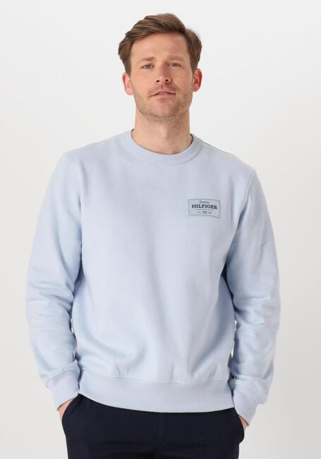 Blaue TOMMY HILFIGER Sweatshirt MONOTYPE LABEL SWEATSHIRT - large