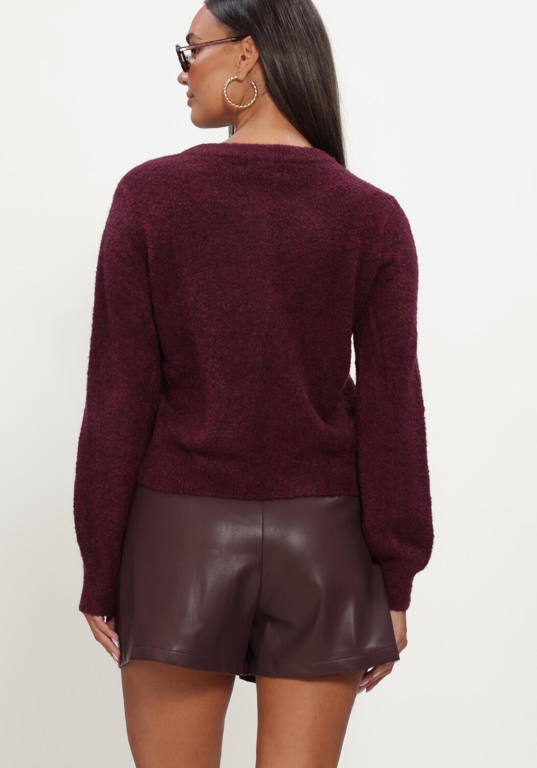 Bordeaux YDENCE Pullover CARDIGAN EDEN - large