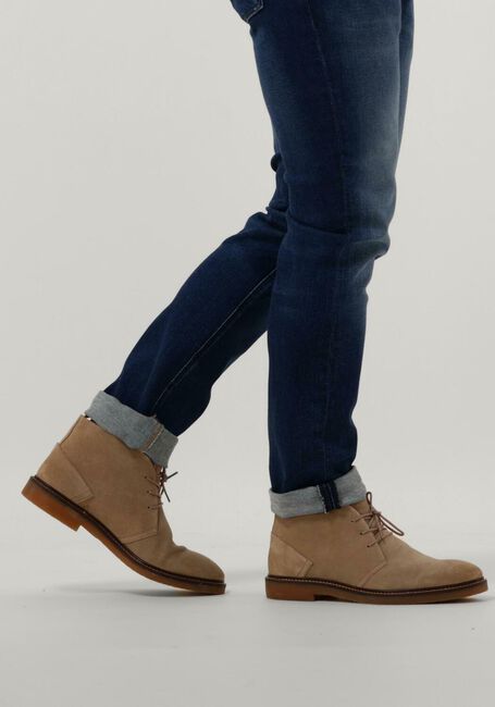 Taupe MAZZELTOV Schn&uuml;rboots HALLOWEEN 16 - large