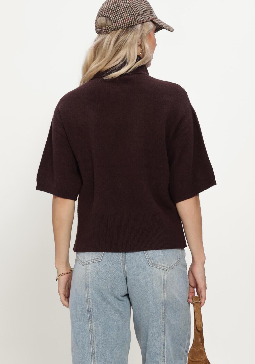 Braune Y.A.S. Rollkragenpullover YASEMILA 2/4 ROLL NECK KNIT PULLOVER S. - large