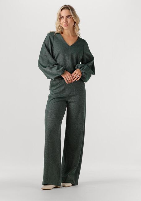 Dunkelgrün STUDIO ANNELOES Weite Hose LEXIE SPARKLE TROUSERS - large