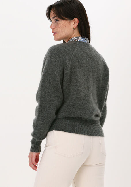 Anthrazit SECOND FEMALE Strickjacke BROOK KNIT REVERSE BOXY CARDIG - large