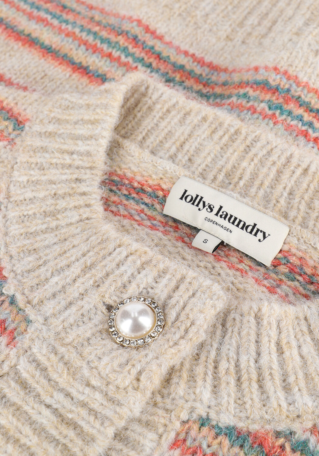 Sand LOLLYS LAUNDRY Strickjacke UMA CARDIGAN - large