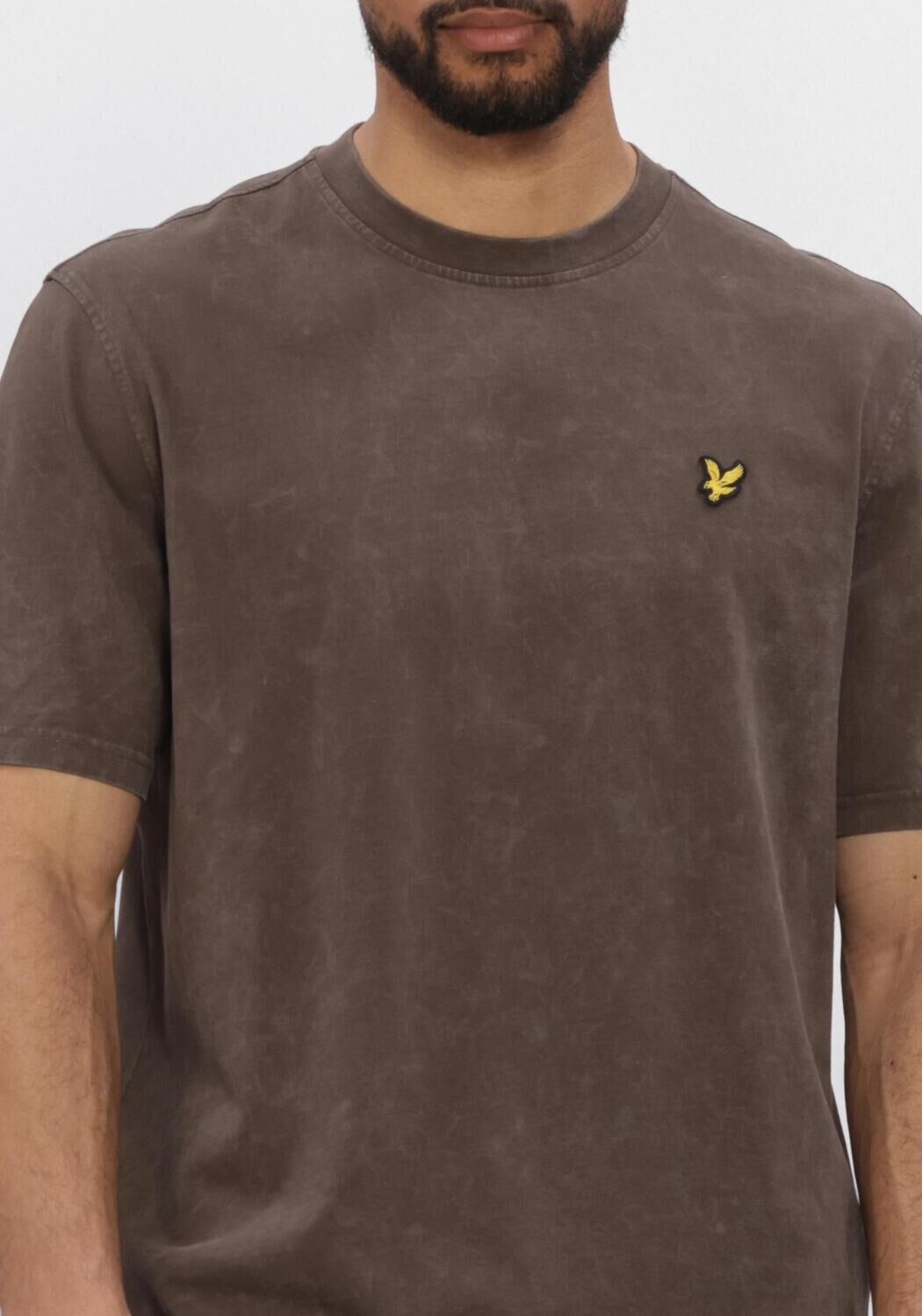 Schwarze LYLE & SCOTT T-shirt HEAVY LAUNDERED T-SHIRT - large