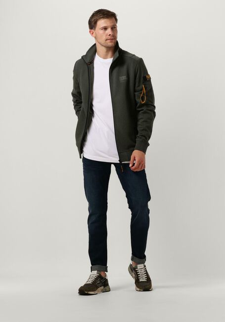 Grüne PME LEGEND Strickjacke ZIP JACKET JACQUARD INTERLOCK SWEAT - large