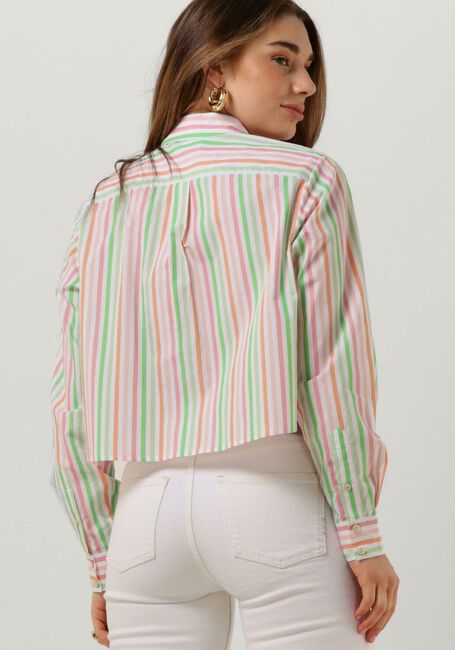 Mehrfarbige/Bunte SCOTCH & SODA Blusen MULTI STRIPED BOXY FIT SHIRT - large