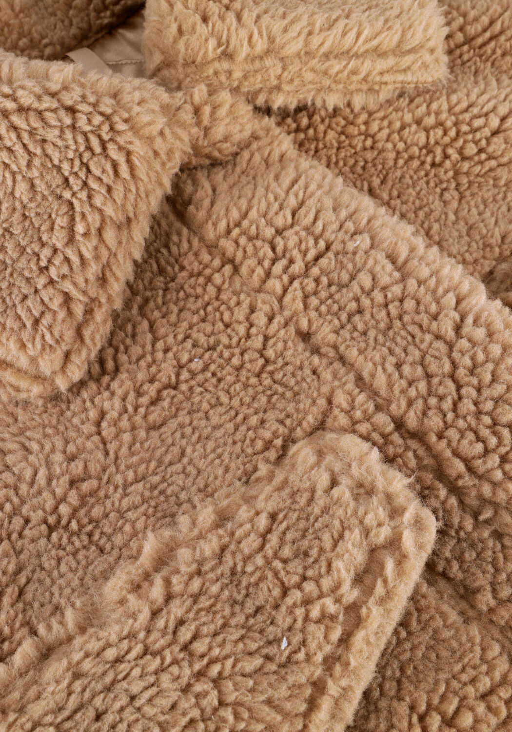 Camelfarbene UGG Teddy-Jacke FAUX SHEARLING SHIRT JACKET - large