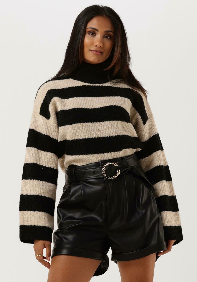 beige object rollkragenpullover minna l/s knit pullover