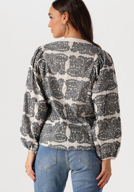 Ecru SUMMUM Blusen LONGSLEEVE BOUSE TILE EMBROIDERY - large