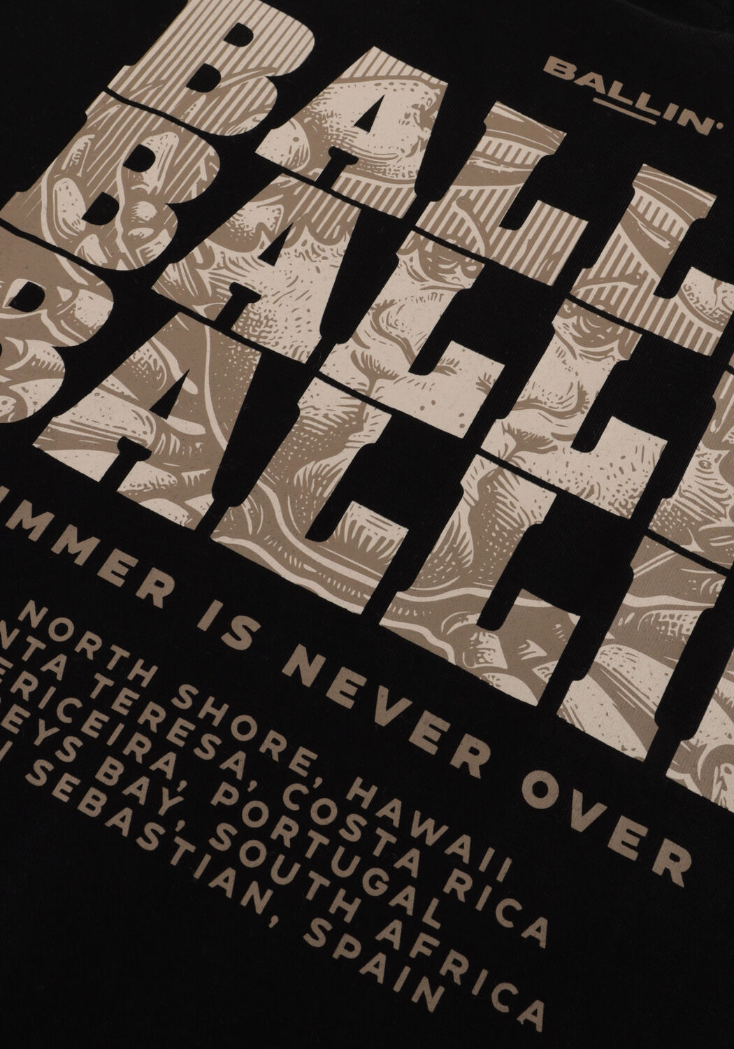 Schwarze BALLIN T-shirt 017127 - large