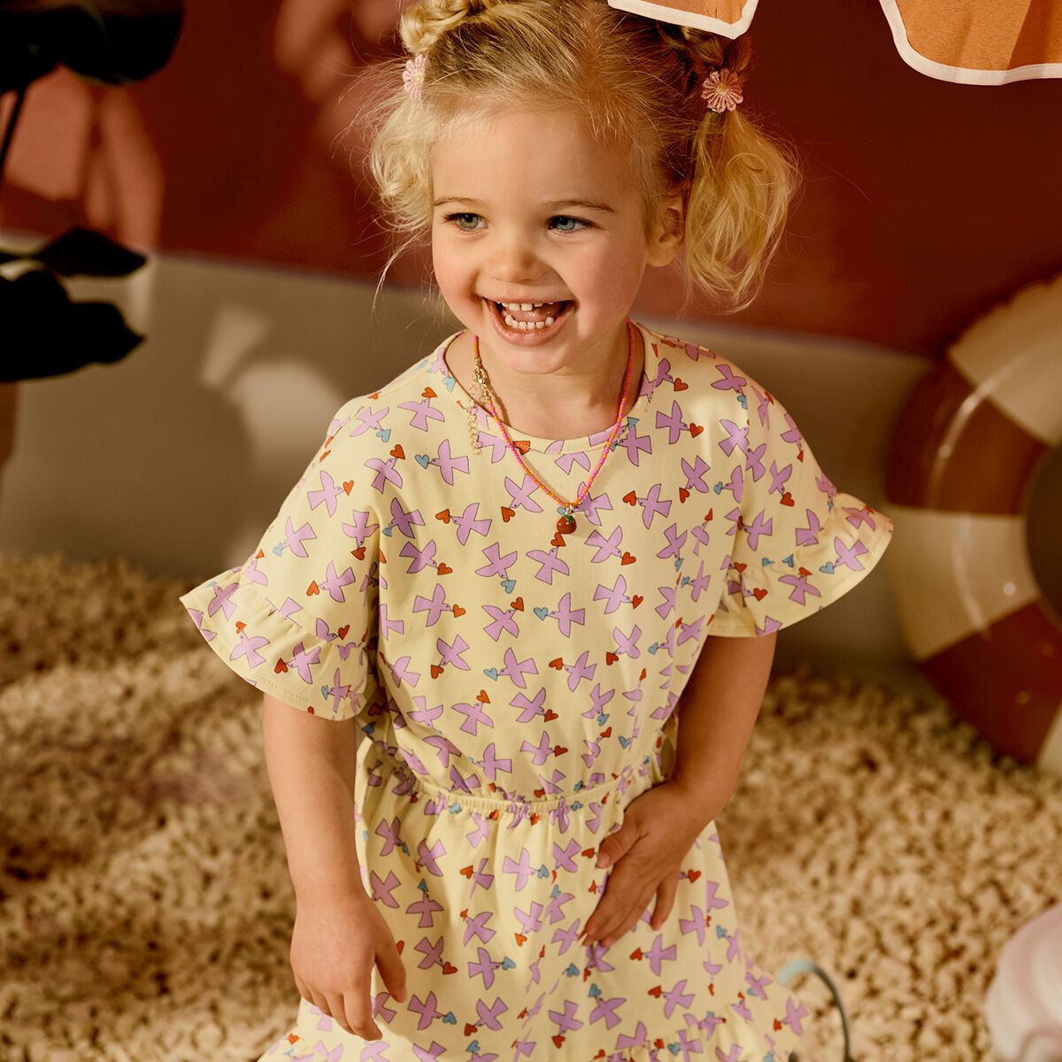 Gelbe Z8 Minikleid LEYA - large