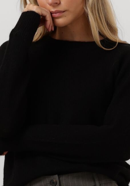 Schwarze SELECTED FEMME Pullover LULU LS KNIT O-NECK B - large