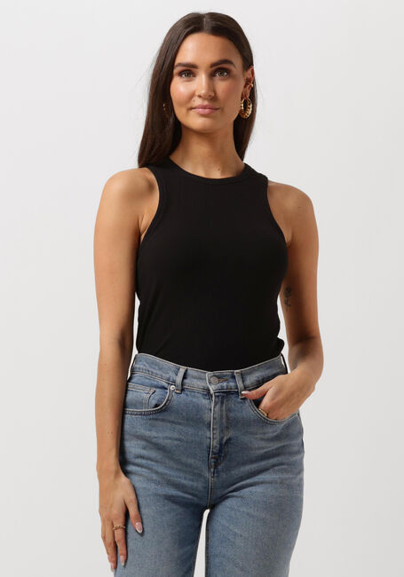 Schwarze SELECTED FEMME Top SLFANNA O-NECK TANK TOP - large