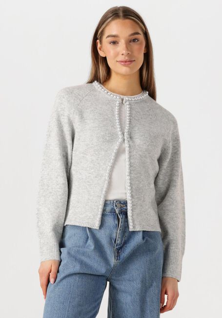 Hellgrau NEO NOIR Strickjacke LILY PEARL KNIT CARDIGAN - large