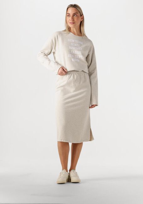 Beige PENN & INK Midirock SKIRT - large