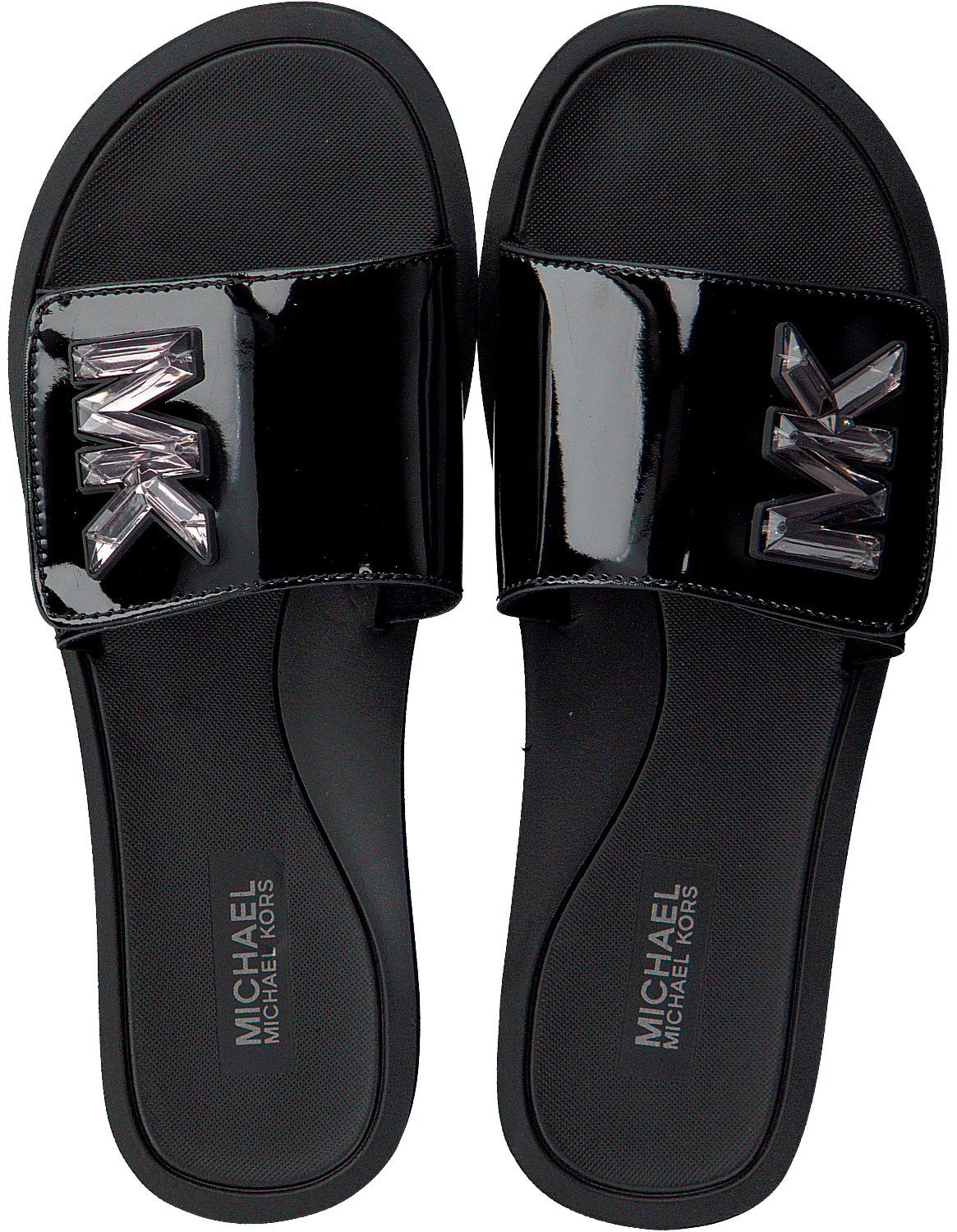 Schwarze MICHAEL KORS Pantolette MK SLIDE | Omoda