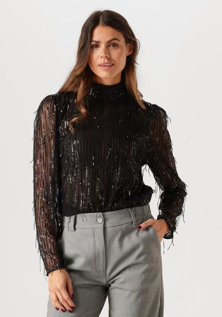 Schwarze SECOND FEMALE Blusen TASSEL BLOUSE - large