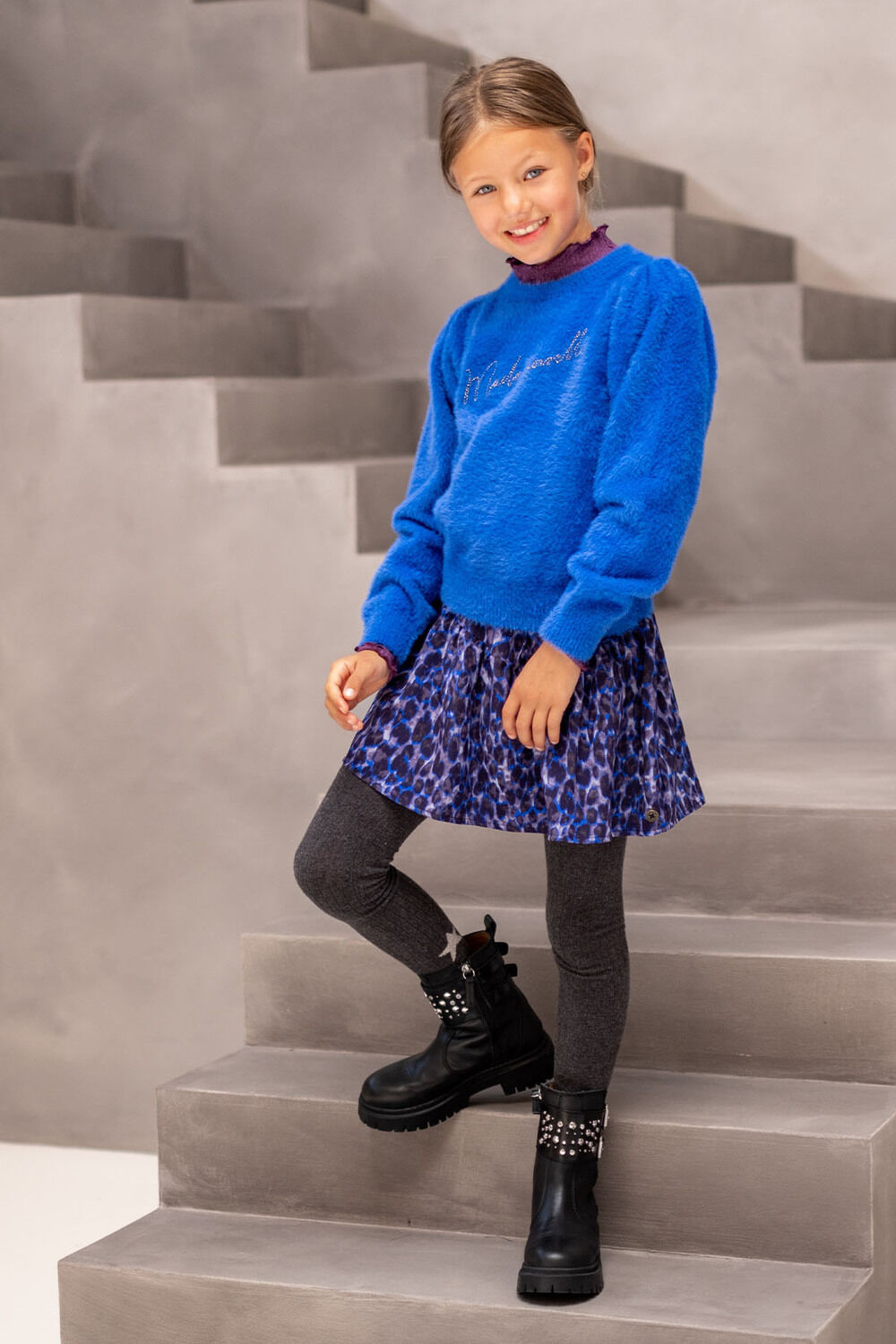 Blaue LIKE FLO Minirock HELINA SKIRT - large