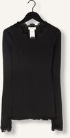 Schwarze ROSEMUNDE Top BABETTE SILK T-SHIRT LACE Schwarze ROSEMUNDE Top BABETTE SILK T-SHIRT LACE - medium