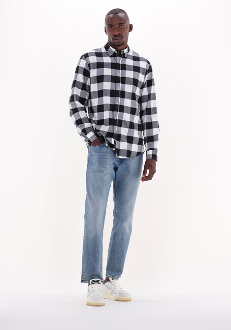 Schwarze SELECTED HOMME Casual-Oberhemd SLIMFLANNEL SHIRT LS W NAW - large