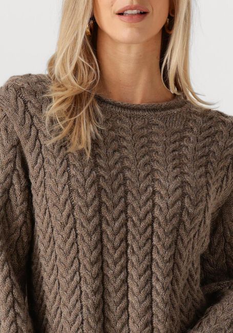 Braune MODSTRÖM Pullover KURTISMD O-NECK - large