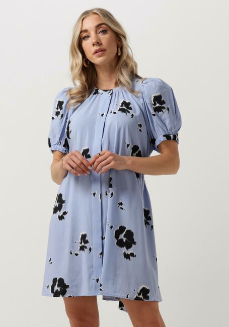 Blaue OBJECT Minikleid OBJJENNI 3/4 SHIRT DRESS - large