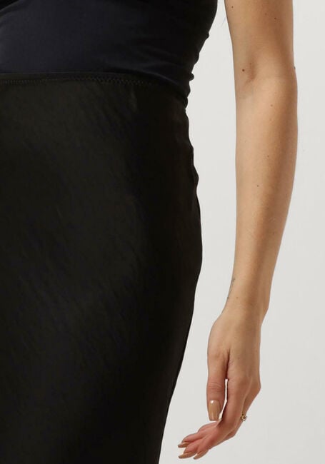 Schwarze NEO NOIR Maxirock VICKY HEAVY SATEEN SKIRT - large